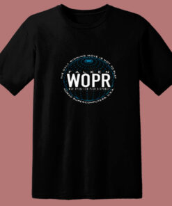 The Only Winning Move Is Not To Play Falken 80s T Shirt 1