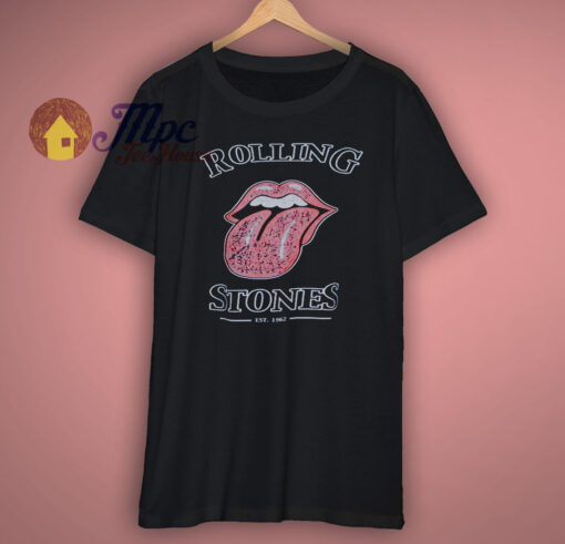 The Rolling Stones Tongue Logo T Shirt Black