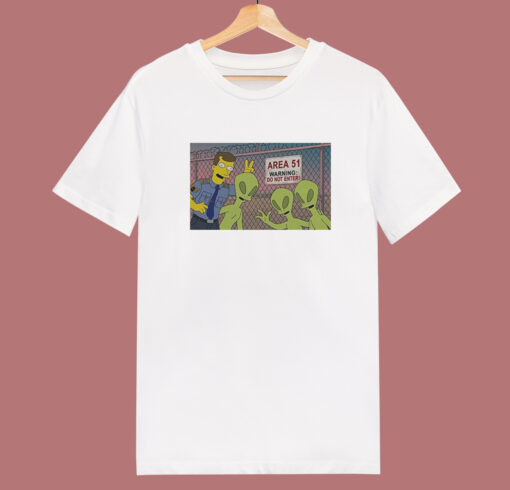 The Simpsons Area 51 T Shirt Style