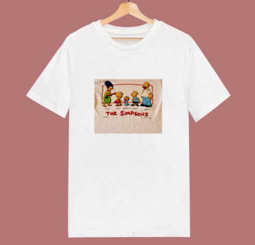 The Simpsons Family Mom Lisa Maggie Bart Dad 80s T Shirt