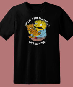 The Simpsons Ralph And Cat 80s T Shirt Style 1