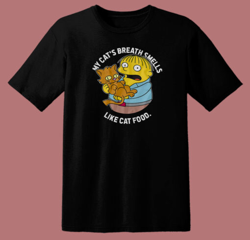 The Simpsons Ralph And Cat 80s T Shirt Style