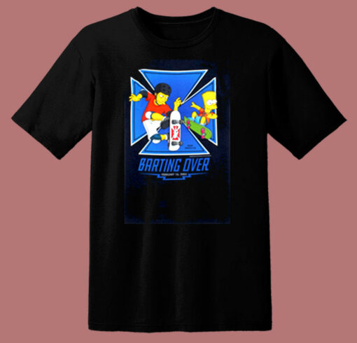 The Simpsons Skate Boarding Fea 80s T Shirt