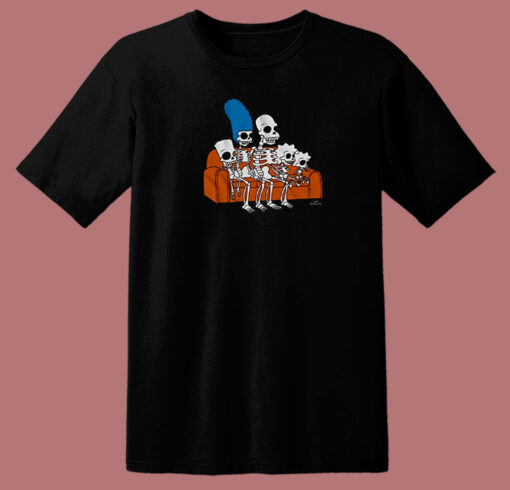 The Simpsons Skeletons 80s T Shirt