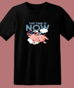 The Time Is Now Flying Pig 80s T Shirt 1 The Time Is Now Flying Pig 80s T Shirt 2