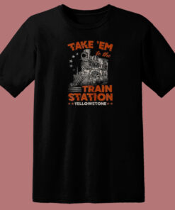 The Train Station Yellowstone 80s T Shirt Style 1