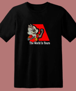 The World Is Yours Chip N Dale 80s T Shirt The World Is Yours Chip N Dale 80s T Shirt