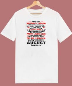This Girl Has Fought A Thousand 80s T Shirt