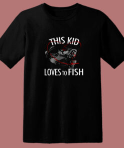 This Kid Loves To Fish 80s T Shirt 1