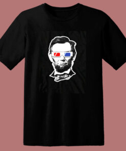 Threadrock Abraham Lincoln 3d Glasses 80s T Shirt