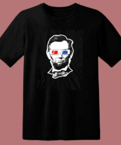 Threadrock Abraham Lincoln 3d Glasses 80s T Shirt