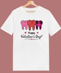 Three Teeth Heart Valentines T Shirt Style 1 Three Teeth Heart Valentines T Shirt Style 2