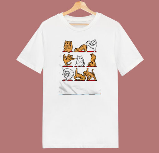 Tigers Doing Yoga 80s T Shirt