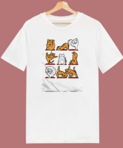 Tigers Doing Yoga 80s T Shirt