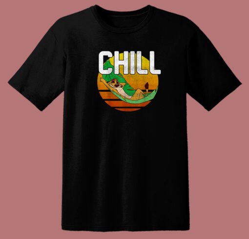 Timon Chill Leaf Hammock Vintage 80s T Shirt Style