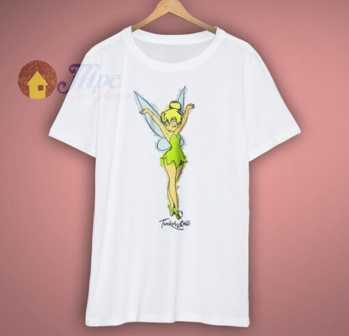 Tinker Bell Watercolor Sketch T Shirt