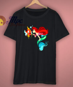 Top Ariel Little Mermaid Disney And FishT Shirt Top Ariel Little Mermaid Disney And FishT Shirt