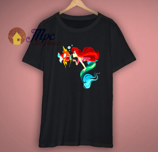 Top Ariel Little Mermaid Disney And FishT Shirt