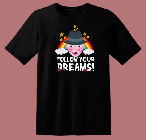 Top Follow Your Dreams 80s T Shirt Style