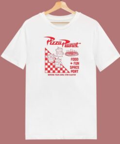 Toy Story Pizza Planet Santos T Shirt Style On Sale