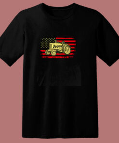 Tractor American Flag Farming Vehicles Cars 80s T Shirt Tractor American Flag Farming Vehicles Cars 80s T Shirt