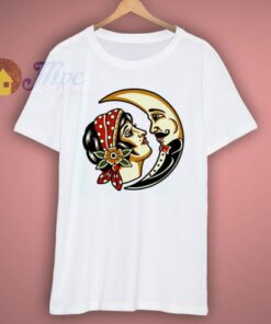 Traditional Moon Graphic T Shirt