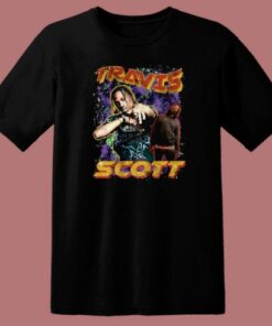 Travis Scott American Rapper 80s T Shirt 1 Travis Scott American Rapper 80s T Shirt 2