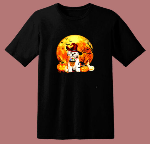 Trick Or Treat Shih Tzu Witch 80s T Shirt