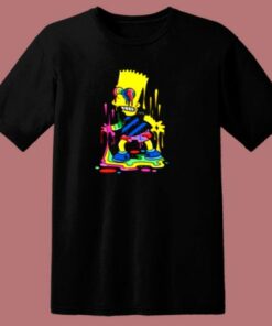 Trippy Bart The Paint Trap Is For Bart 80s T Shirt