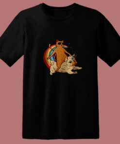 Trippy Space Cat 80s T Shirt Trippy Space Cat 80s T Shirt