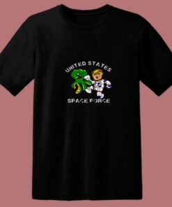 Trumps Kickin Alien Space Force 80s T Shirt