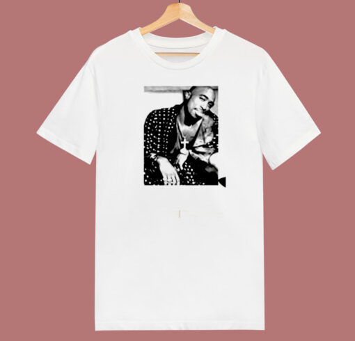 Tupac Shakur Smoke Poster 80s T Shirt