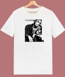 Tupac Shakur Smoke Poster 80s T Shirt 2