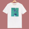 Two Green Faces 80s T Shirt Style