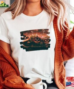 100 Organic Certified Cotton Halloween T-Shirts Trendy Eco Hoodie T-Shirt