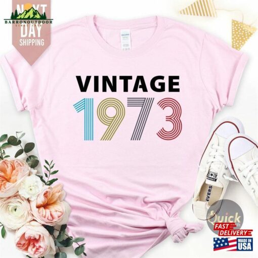 1973 Birthday Tshirt Uk 50Th Gifts For Women T-Shirt Hoodie