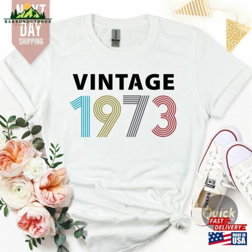 1973 Birthday Tshirt Uk 50Th Gifts For Women T-Shirt Hoodie