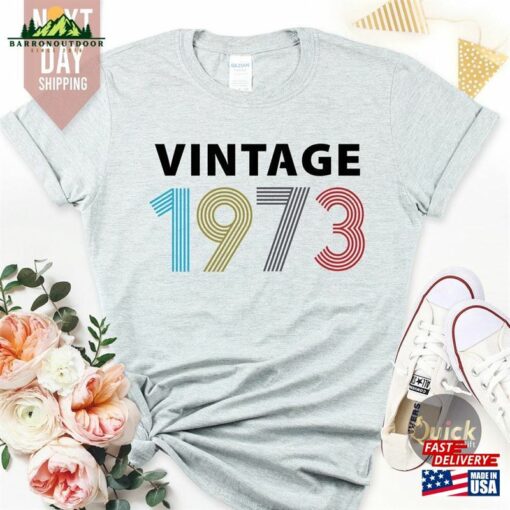 1973 Birthday Tshirt Uk 50Th Gifts For Women T-Shirt Hoodie