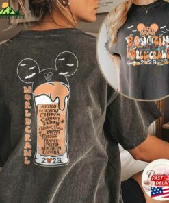 2 Sided Boozin’around The World Crawl Halloween Shirt T-Shirt Hoodie