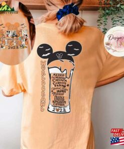 2 Sided Boozinaround The World Crawl Halloween Shirt T Shirt Hoodie 3