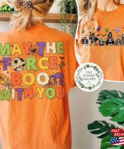 2 Sided Star Wars Halloween Shirt May The Force Boo With You Skeleton Unisex Sweatshirt 2 2 Sided Star Wars Halloween Shirt May The Force Boo With You Skeleton Unisex Sweatshirt 3