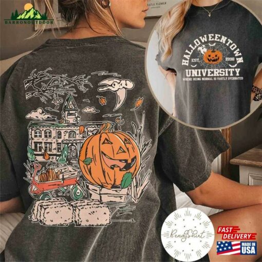 2 Sided Vintage Retro Halloween 1998 Shirt Pumpkin T-Shirt Sweatshirt Hoodie Unisex