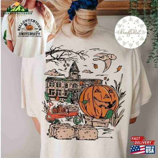 2 Sided Vintage Retro Halloween 1998 Shirt Pumpkin T-Shirt Sweatshirt Hoodie Unisex