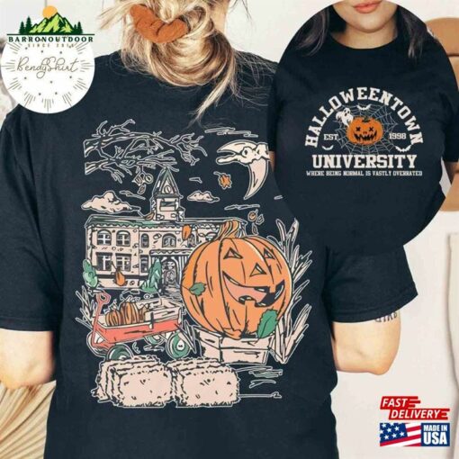 2 Sided Vintage Retro Halloween 1998 Shirt Pumpkin T-Shirt Sweatshirt Hoodie Unisex