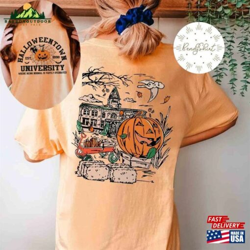 2 Sided Vintage Retro Halloween 1998 Shirt Pumpkin T-Shirt Sweatshirt Hoodie Unisex