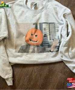 2023 Dwight Pumpkin Head Sweatshirt Office Halloween Shirt T-Shirt Hoodie