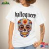 2023 Halloqueen Tee Women Colorful Skull Halloween T-Shirt Vintage Gothic Casual Outfit Cotton Shirts Unisex Sweatshirt