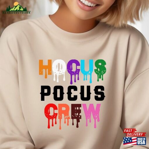2023 Halloween Hocus Pocus Crew Sweatshirt Witches Shirt Party Unisex