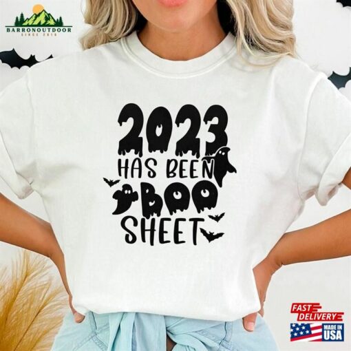 2023 Has Been Boo Sheet Shirt Spooky Season Outfit Funny Halloween Tee T-Shirt Classic