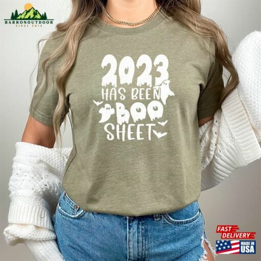 2023 Has Been Boo Sheet Shirt Spooky Season Outfit Funny Halloween Tee T-Shirt Classic